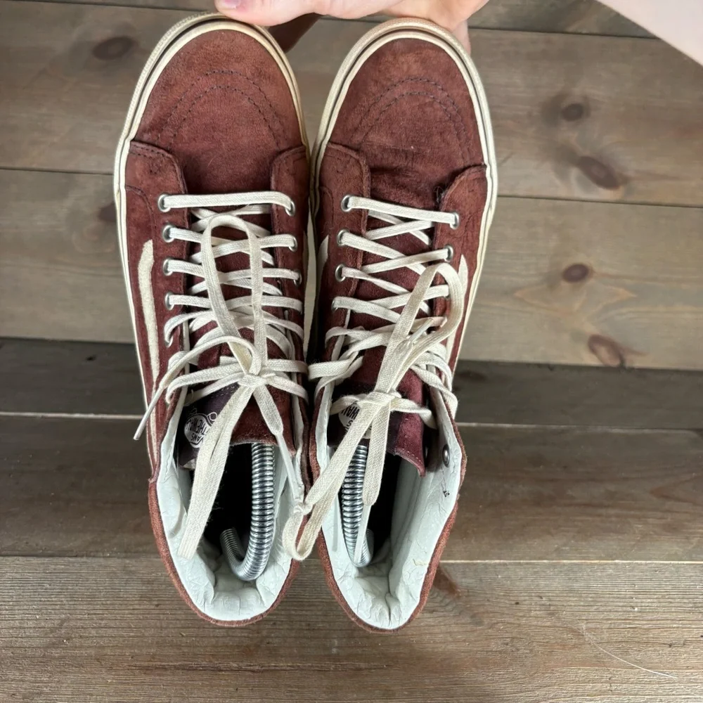 vans SK8 HI womens size 8 shoes maroon athletic skate sneakers